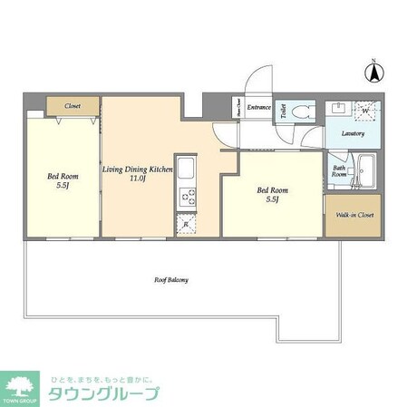 グランカーサ尾久の物件間取画像